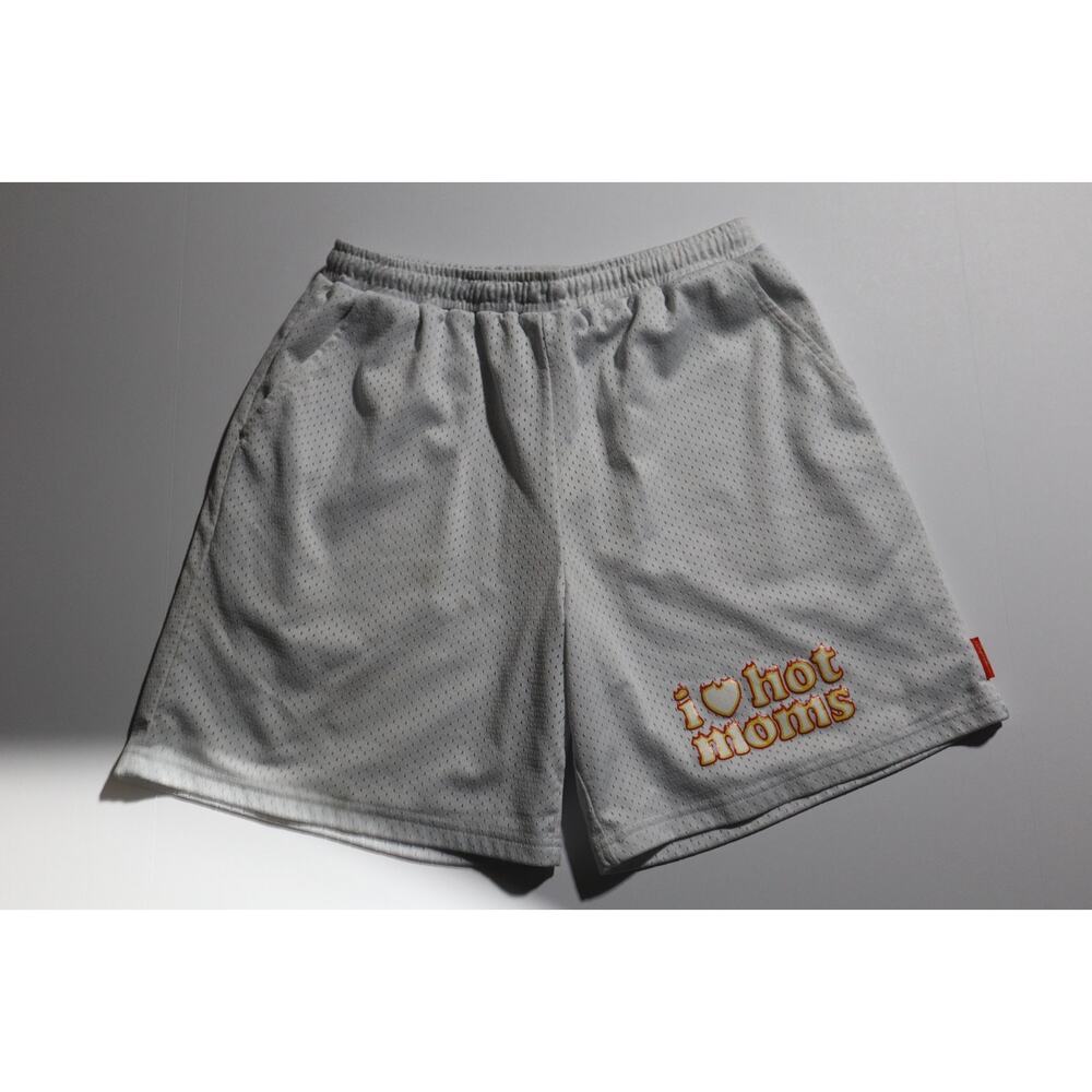 Danny Duncan Mesh Shorts White Medium I Love Hot Moms Logo Inner Lined